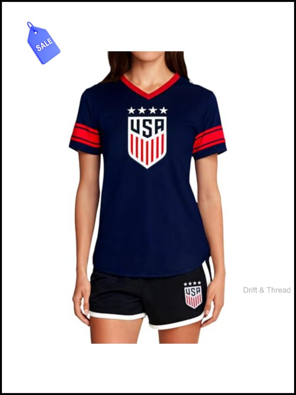 Officially Licensed USWNT Soccer Game Day Shirt Women's Athletic Fit